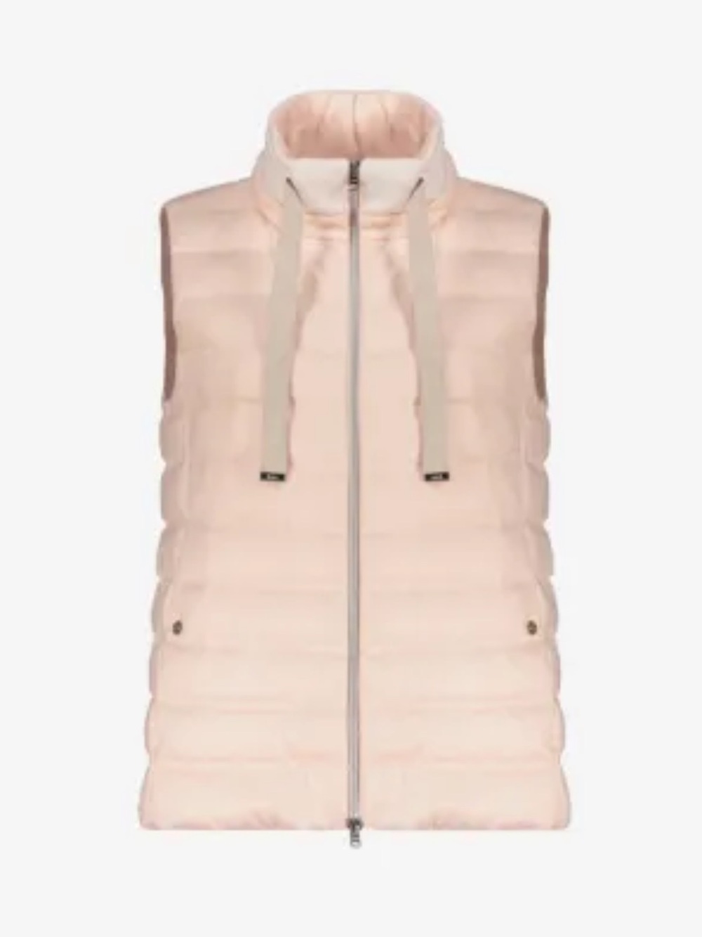 Herno Soft Pink Cashmere-Silk Down Gilet Vest NWT